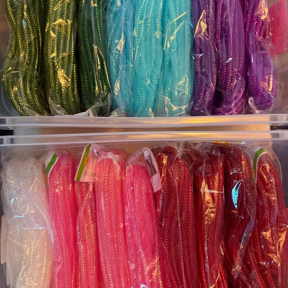 18 Packages of Mesh Tube by Floral Garden